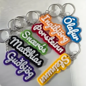 Custom 3D Printed Name Keychains – Make Your Name Unique ⭐