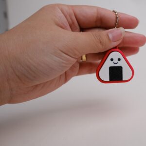 Krúttleg Onigiri Fidget Lyklakippa