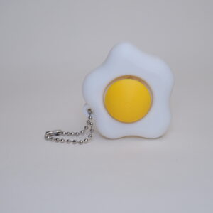 Krúttlegt Steikt Egg – Fidget Lyklakippa