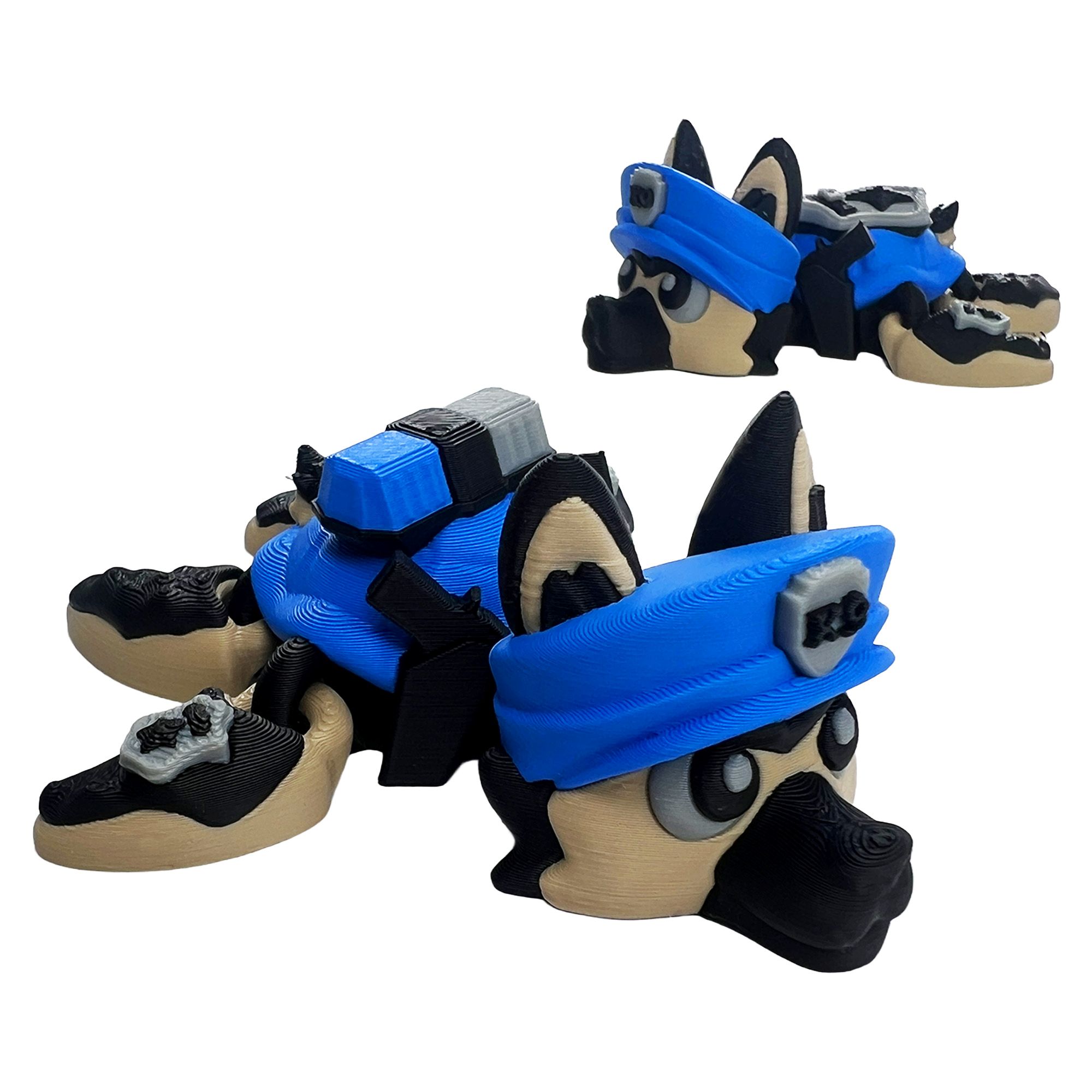 Alternative view of German Shepherd Police Turtle