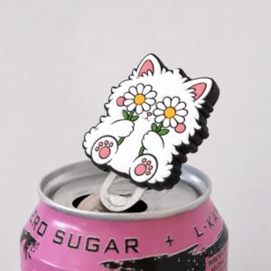 Cat H Daisy Flowers Soda Can Opener
